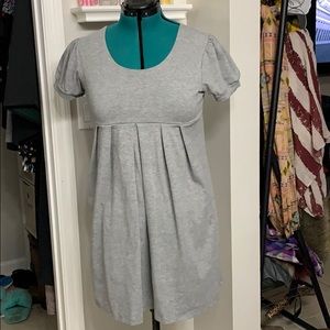 Gray Empire Waist Dress